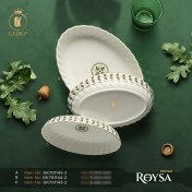 تصویر مرغ خوری بیضی طرح رویسا گلدکیش سایز بزرگ متوسط کوچک GK701145-2 GK701144-2 GK701143-2 