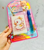 تصویر کاغذ خوراکی نقاشی همراه خودکار ژله ای 