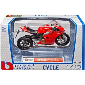 تصویر ماکت موتور بوراگو Bburago DUCATI Panigale V4 مقیاس 1:18 