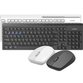 تصویر کیبورد و موس بی سیم رپو مدل 8100M ا 8100M Keyboard and Mouse 8100M Keyboard and Mouse