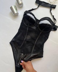 تصویر بادی فاق باز کد 1058 - قرمز / L 