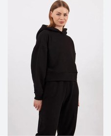 تصویر هودی مشکی تو کرک ترک - L 