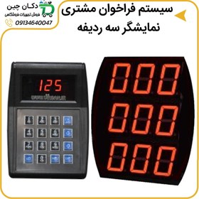 تصویر سیستم فراخوان مشتری سه ردیفه 