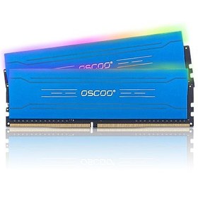 تصویر رم دسکتاپ DDR4 اسکو 3600MHz مدل R200 LONGDIMM 1.35V ظرفیت 8x2 گیگابایت Oscoo R200 16GB (8GBx2) RGB LONGDIMM 1.35V 3600MHz DDR4 Desktop RAM