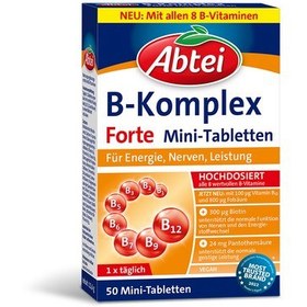 تصویر قرص ب کمپلکس برند آبتی تولید آلمان 50 عددی B COMPLEX ABTEI