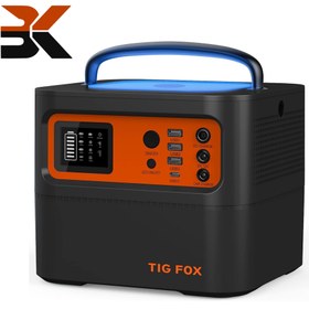 تصویر پاوربانک قابل حمل تیگ فاکس مدل T500 ظرفیت 150000 میلی آمپر ساعت TIG FOX T500 Portable Power Station 500W