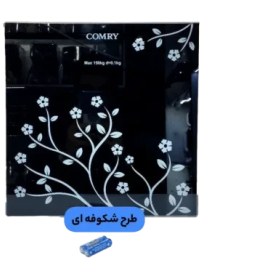 تصویر ترازو وزن کشی دیجیتالی طرح شکوفه کمری Digital weighing scale with waist blossom design