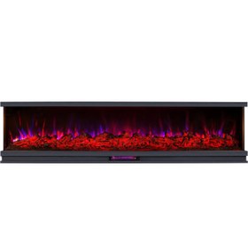 تصویر شومینه برقی LCD طول 200 سانتی متر 200 cm long LCD electric fireplace