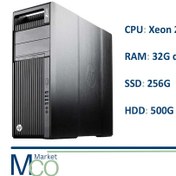 تصویر کیس سروری اچ پی HP workstation Z640/Xeon 2660 v3 x2/ram 32g ddr4/ssd 256g/hdd 500g 