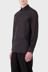 تصویر پیراهن آستین بلند طرح دار مردانه Emporio Armani | 6R1CN1 1NKGZ F054 