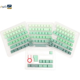 تصویر مجموعه کامل کلید کیبورد ردراگون مدل A140 Ombre green Redragon A140 Ombre green Keycap Upgrade Set