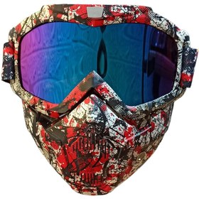 تصویر عینک موتورسواری فیس دار WBR1 face glasses WBR1 | Motorcycle face