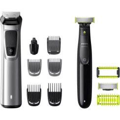 تصویر Philips MultiGroom 9000 سری 12-در 1 تریمر با Oneblade برای صورت ، مو و بدن با فناوری DualCut (مدل MG9710/90) PHILIPS Multigroom 9000 Series 12-in-1 Multi-Style Trimmer with OneBlade for Face, Hair and Body with DualCut Technology (Model MG9710/90)