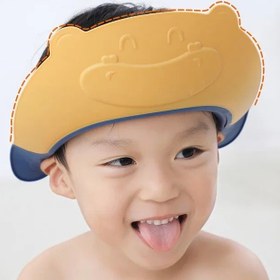 تصویر کلاه حمام سیلیکونی کودک طرح گاو 