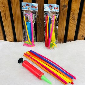 تصویر بادکنک تلمبه دار ۱۰ عددی 