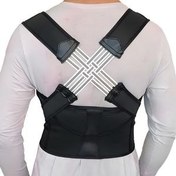 تصویر کمربند اصلاح قوز کمر طبی ضربدری Shoulder and Back Posture Corrector Belt