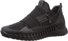 تصویر ECCO - ZIPFLEX Slip ON 803754, Zapatillas deportivas para hombre de tela y piel, negro/negro (51052) | ECCO - ZIPFLEX Slip ON 803754، کفش ورزشی پارچه ای و چرم مردانه، مشکی/مشکی (51052) 