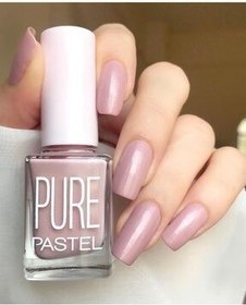 تصویر لاک ناخن خاکستری شماره شماره: 607 پاستل Pastel 