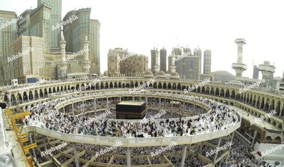 تصویر عکس با کیفیت خانه خدا از نمای بالا 