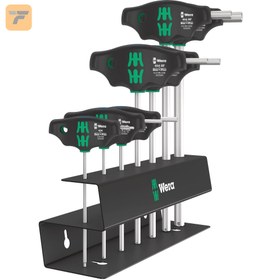 تصویر مجموعه 7 عددی آچار آلن با دسته T شکل ورا مدل 05023453001 454/7 HF T-handle Hex-Plus Screwdrivers Set