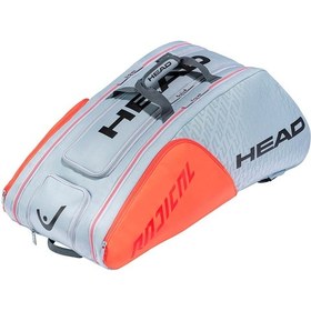 تصویر ساک تنیس هد Head Radical 12R Monstercombi-خاکستری-نارنجی Head Radical 12R Monstercombi Tennis Bag