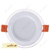 تصویر پنل سقفی SMD دورشیشه 9w باراد نور مدل دایکست | نور ترکیبی 