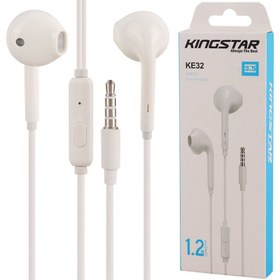 تصویر هندزفری با سیم کینگ استار مدل KE32 kingstar ke32 wired portable earbuds