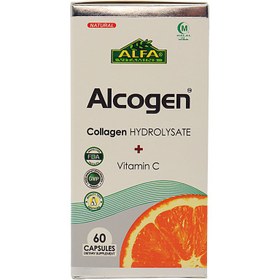 تصویر کپسول آلکوژن آلفا ویتامینز حاوی کلاژن و ویتامین ث 30 عددی ALFA Vitamins Alcogen COLLAGEN + vitamin C 30 Capsules