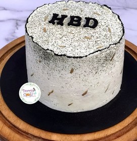 تصویر کیک تولد ساده و شیک مردانه | کد: ZNB-RJ8 