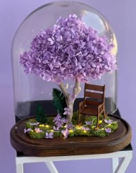 تصویر سفارش درختچه هورتانسیا بنفش جاودان (وارداتی)ارسال سریع 