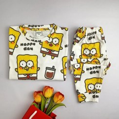 تصویر تیشرت و شلوار اسپرت باب اسفنجی 