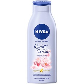 تصویر لوسیون بدن نیوا Nivea با عصاره شکوفه گیلاس و روغن جوجوبا حجم 400 میلی 