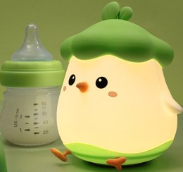 تصویر چراغ خواب سیلیکنی _ سیلیکونی مدل جوجه تپل 