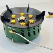 تصویر اجاق گاز کمپینگ و رومیزی گرین GN7bcmstovegn Green Lion Seven Burner Camping Stove with Storage Bag