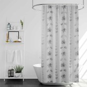 تصویر پرده حمام پیسو مدل BZ-59 سایز 180×200 سانتی متر | طوسی | 