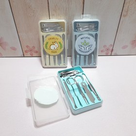 تصویر ست مانیکور استیل - آبی 