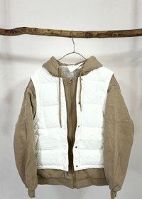 تصویر سویشرت پافر مدل کلاه دار وارداتی 