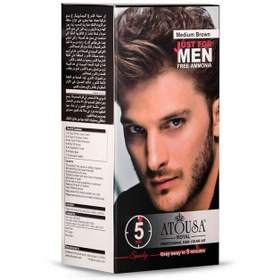 تصویر کیت رنگ موی مخصوص آقایان رنگ 04-قهوه ای تیره آتوسا رویال ا Atousa Royal Men Hair Color Kit Atousa Royal Men Hair Color Kit
