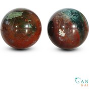 تصویر گوی آرامش اعصاب عقیق جاسپر کد N2060 