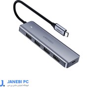 تصویر هاب 4 پورت Type C به USB 3.0 یوگرین 70336 CM219 