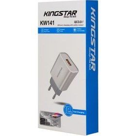 تصویر شارژر دیواری کینگ استار مدل KW141 Kingstar KW141 Wall Charger