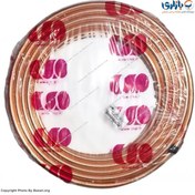 تصویر لوله مسی کلاف ۱۵ متری سایز ۱۹ کد ۳۰-۰ باهنر 