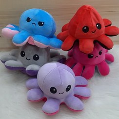 تصویر عروسک اختاپوس(هشت پا)دو رو سایز کوچک (پس کرایه) 