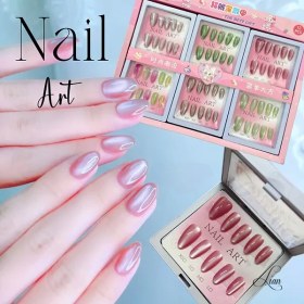 تصویر ناخن مصنوعی آیس شیک 