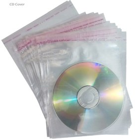 تصویر بسته ۱۰۰ عددی کاور CD لب چسب 