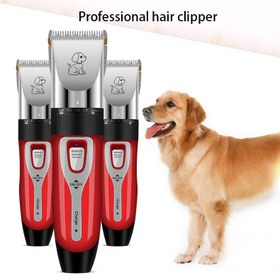 تصویر تیغ موی برقی حیوان خانگی ست اصلاح سگ گربه ریش تراش - نقره Pet electric hair razor cat dog shaving set razor