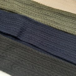 تصویر جوراب بالای زانو زنانه طرح گندمی 