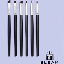 تصویر ست براش آرایشی ۱۵ عددی نئونی دوکالر 