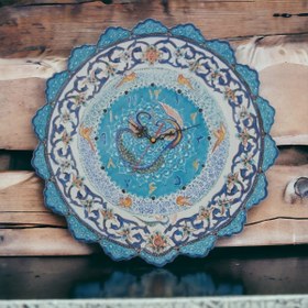 تصویر ساعت میناکاری دیوارکوب کد S1009 