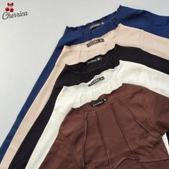 تصویر کراپ آستین بلند دوخت دار کد 11 